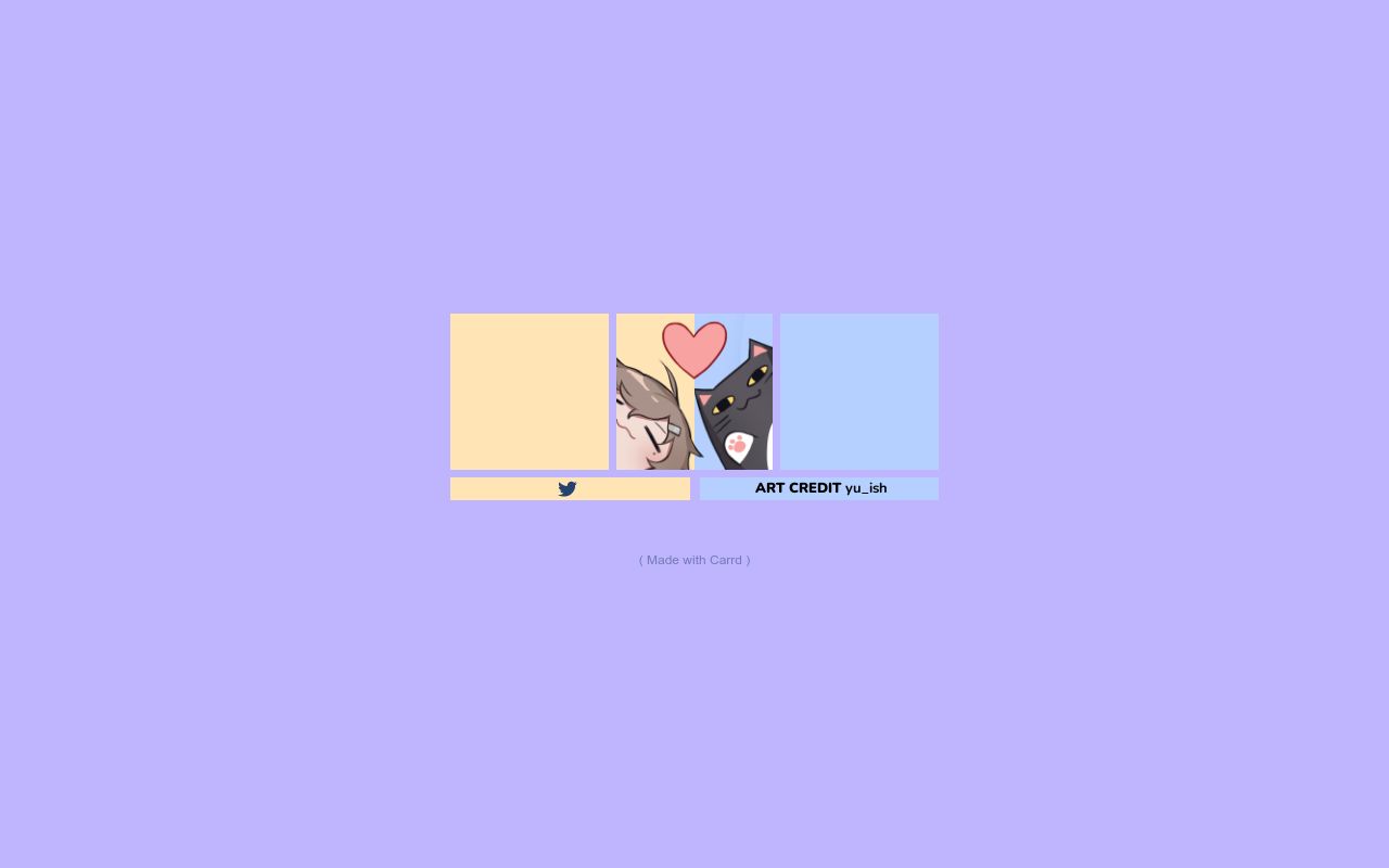 Carrd profile picture for @affection